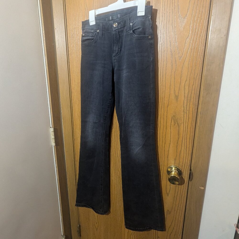 Joe's "The Icon" Mid Rise Bootcut Black Wash Denim Jeans-Women's 24